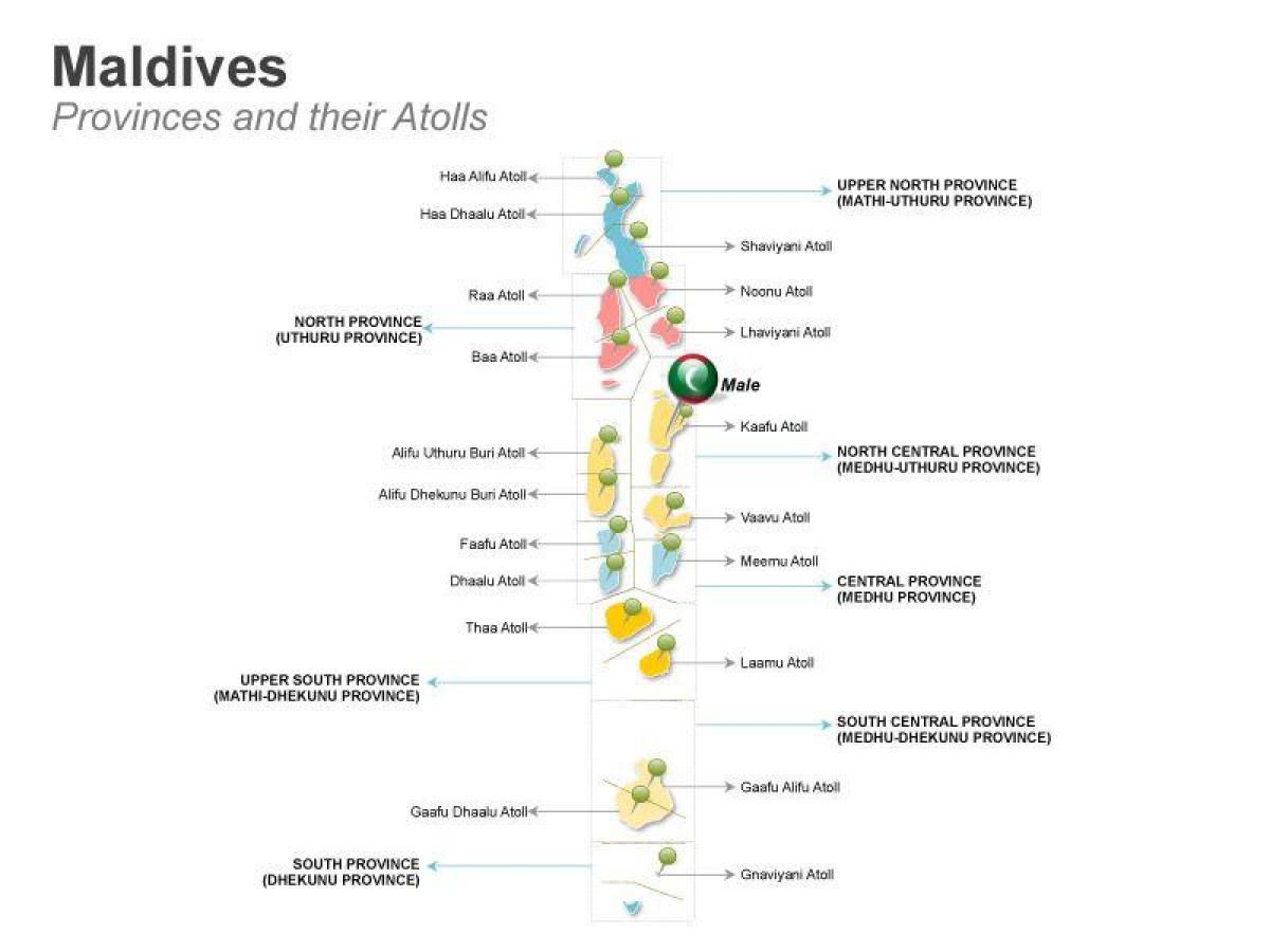 mapa de les maldives mapa de contorn