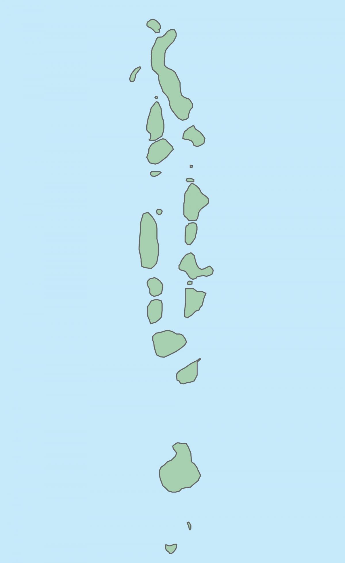 mapa de les maldives mapa de vectors