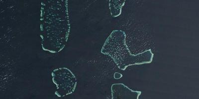Mapa de les maldives satèl·lit