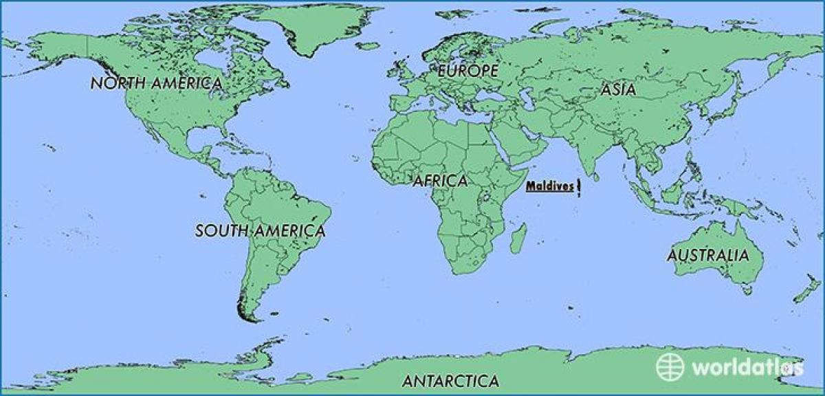 mapa maldives països veïns