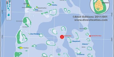 Mapa d'ari atol maldives