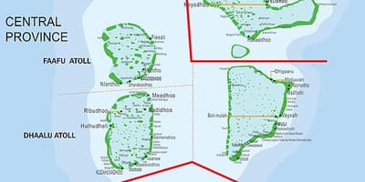 Mapa de les maldives ferri