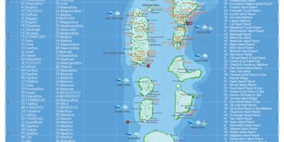 Maldives mapa geogràfic